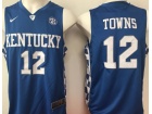 2017 Kentucky Wildcats #12 Karl Anthony Towns Blue College Basketball Elite Jersey