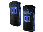 Men's Duke Blue Devils Customized V Neck College Basketball Elite Jersey - Black