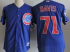 Chicago Cubs #71 Wade Davis Blue New Cool Base Jersey