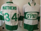 Toronto Maple Leafs #34 Auston Matthews White St. Pats Hockey Jersey