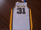 Indina Pacers #31 Reggie Miller White Hardwood Classics Jersey