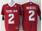 Texas A&M #2 Aggies Johnny Manziel Maroon 2013 New College Football Authentic Techfit Jerseys