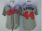 Atlanta Braves #44 Hank Aaron Grey Flexbase Jerseys