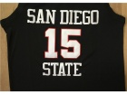 San Diego State #15 Kawhi Leonard Black Stitched College Basketball Jersey