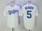 Los Angeles Dodgers #5 Corey Seager White New Cool Base Jersey