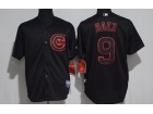 Chicago Cubs #9 Javier Baez Black Fashion Baseball Jersey