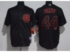 Chicago Cubs #44 Anthony Rizzo Black  Fashion Baseball Jersey