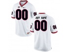 Men's Georgia Bulldogs Customized College Football Limited Jerseys - White