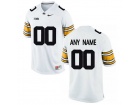 Men's Iowa Hawkeyes Customized College Football Limited Jersey - White