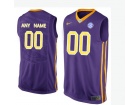 Men's LSU Tigers Customized College Basketball Elite Jersey - Purple