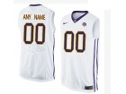 Men's LSU Tigers Customized College Basketball Elite Jersey - White