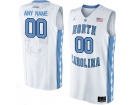 2016 Men's North Carolina Tar Heels Customized College Basketball Jersey - White