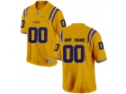 2016 Men's LSU Tigers Customized College Football Limited Throwback Legand Jersey - Gold