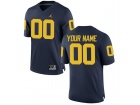 2016 Men's Jordan Brand Michigan Wolverines Customized College Football Limited Jersey - Navy Blue