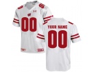 Wisconsin Badgers UA Customized White Jersey - White