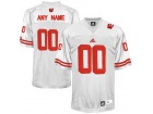 Adidas Men's Wisconsin Badgers Customized College Football Jersey - White