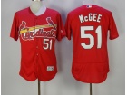 St. Louis Cardinals #51 Willie McGee Red Flexbase Jersey