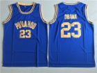 Barack Obama #23 Punahou High Basketball Jersey Commemorative Edition Blue