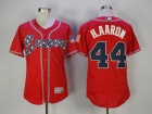 Atlanta Braves #44 Hank Aaron Red Flexbase Jerseys