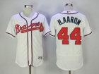 Atlanta Braves #44 Hank Aaron White Flexbase Jerseys