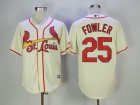 St. Louis Cardinals #25 Dexter Fowler Cream Cool Base Jersey