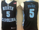 North Carolina #5 Marcus Paige Tar Heels Black Basketball Jersey