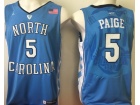 North Carolina #5 Marcus Paige Tar Heels Blue Basketball Jersey