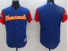 Custom Men's Venezuela Baseball Majestic Royal 2017 World Baseball Classic Replica Team Jersey