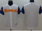 Custom Men's Venezuela Baseball Majestic White 2017 World Baseball Classic Replica Team Jersey