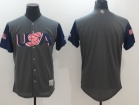 Custom Men's USA Baseball Majestic Gray 2017 World Baseball Classic Replica Team Jersey