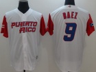 Custom Men's Puerto Rico Baseball Javier Baez Majestic White 2017 World Baseball Classic Authentic J...