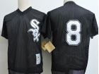 Chicago White Sox #8 Bo Jackson Black Throwback Mesh Jersey