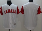 Custom Men's Canada Baseball Majestic White 2017 World Baseball Classic Authentic Team Jersey