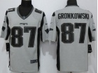 New England Patriots #87 Rob Gronkowski Gridiron Gray II Limited Football Jerseys