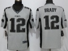 New England Patriots #12 Tom Brady Gridiron Gray II Limited Football Jerseys