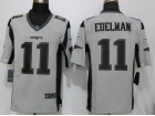 New England Patriots #11 Julian Edelman Gridiron Gray II Limited Football Jerseys