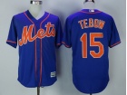 New York Mets #15 Tim Tebow Blue Cool Base Jerseys