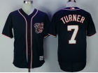 Washington Nationals #7 Trea Turner Blue Cool Base Jersey