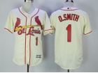 St. Louis Cardinals #1 Ozzie Smith Cream Flexbase Jersey