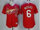 St. Louis Cardinals #6 Stan Musial Red Flexbase Jersey