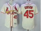 St. Louis Cardinals #45 Bob Gibson Gream Flexbase Jersey