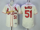 St. Louis Cardinals #51 Willie McGee Gream Flexbase Jersey