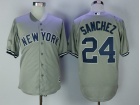 New York Yankees #24 Gary Sanchez Grey Cool Base Jersey