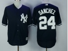 New York Yankees #24 Gary Sanchez Blue Cool Base Jersey