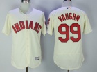 Cleveland Indians #99 Ricky Vaughn Cream Flex Base Jerseys