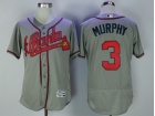 Atlanta Braves #3 Dale Murphy Grey Flex Base Baseball Jersey