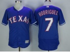 Texas Rangers #7 Ivan Rodriguez Blue Flexbase Jersey