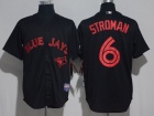 Toronto Blue Jays #6 Marcus Stroman Black Fashion Baseball Jersey