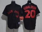 Toronto Blue Jays #20 Josh Donaldson Black Fashion Baseball Jersey