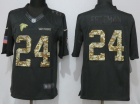 Atlanta Falcons #24 Devonta Freeman Anthracite Salute to Service Limited Football Jersey